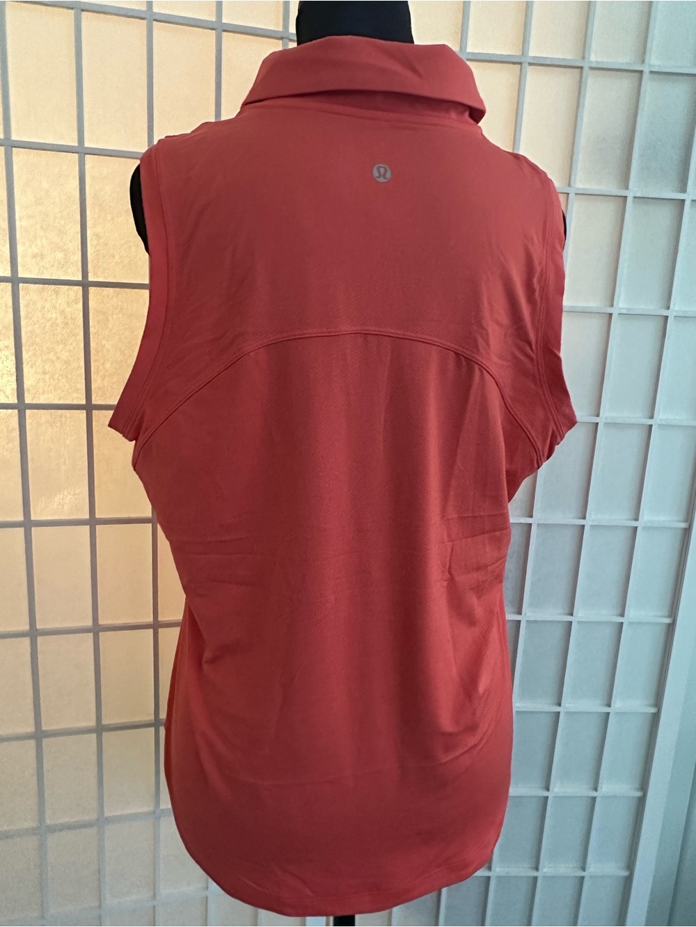 lululemon athletica Sleeveless Polo Tank in Brick Red